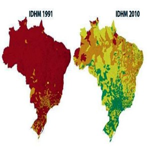 Brasil reduz desigualdades sociais com crescimento acentuado dos municípios das regiões Norte e Nordeste – IDHM médio e alto chega a 74% mapa idhm - 2010